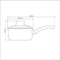 Panela 16 Cm 1,5 Litros Paris Chumbo Tramontina - 4