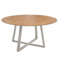 Conjunto Mesa Oliva 150cm 6 Cadeiras Premium Gol Decor Cinamomo-branco-courino Off-branco - 2