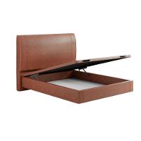 Cama Baú Flutuante Space Casal Couro Ecológico Pu - Skybox Cor Pu Telha - 8