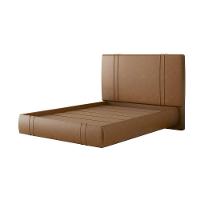 Cama Flutuante Star Casal Couro Ecológico Pu - Skybox Cor Pu Caramelo - 6