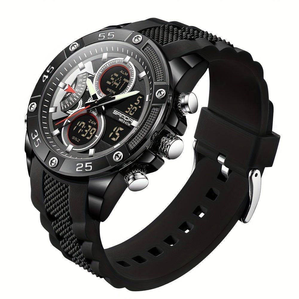 Relógios Em Design De Moda Casuais Da Marca Que São à Prova De água Preto Completo - 1