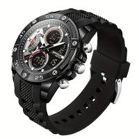 Relógios Em Design De Moda Casuais Da Marca Que São à Prova De água Preto Completo - 1