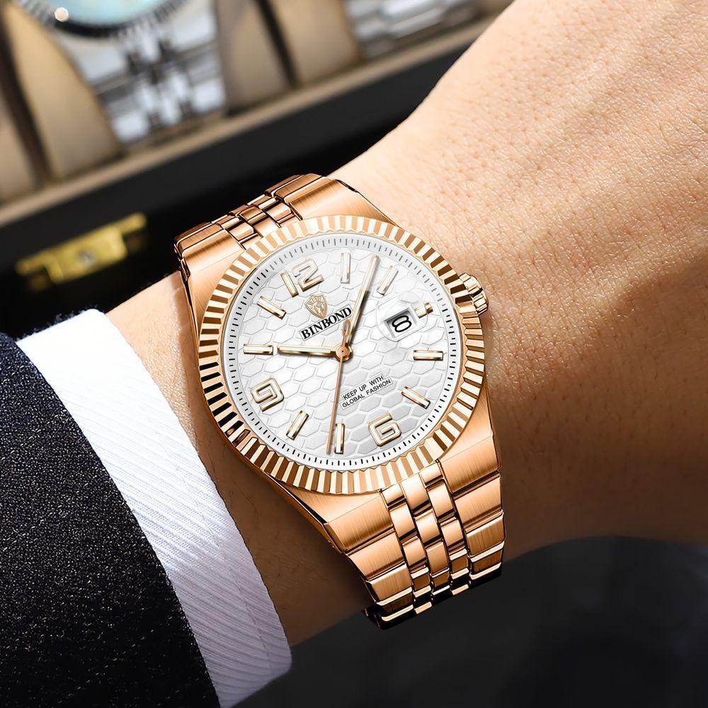 Relógio Binbond , à Prova D'água, Funcionalidade Luminosa Branco - 3