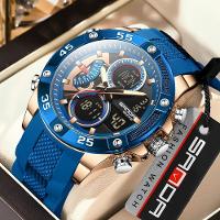 Relógios Em Design De Moda Casuais Da Marca Que São à Prova De água Rosa Azul Dourado - 3