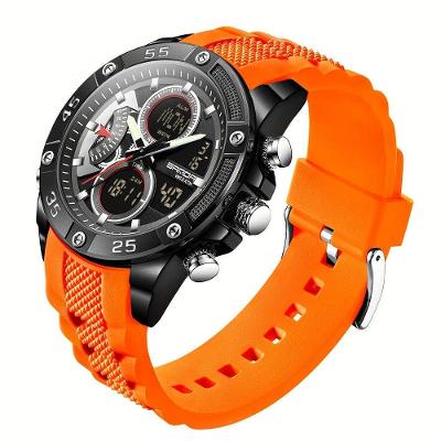 Relógios Em Design De Moda Casuais Da Marca Que São à Prova De água Preto Laranja