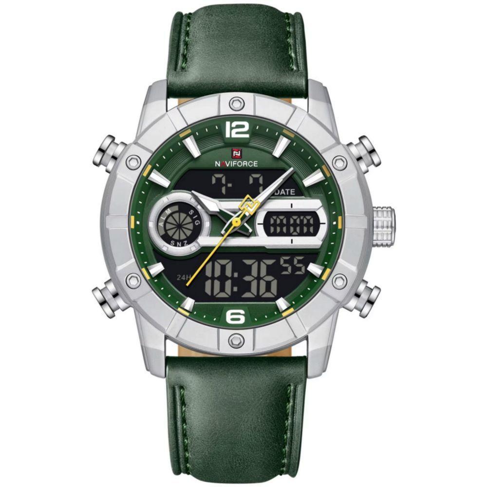 Relógio Digital Masculino Multifuncional Luminoso Esportivo à Prova Dágua Verde - 1