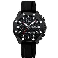 Relógio Masculino Esportivo Multifuncional Com Cronógrafo De Quartzo Impermeavel Preto - 1