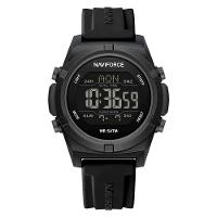 Relógio Masculino Quartzo Esportivo 50m A Prova D´agua Lcd Dupla Exibição Preto - 1