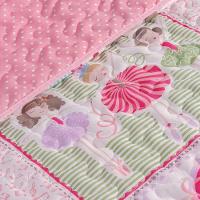 Kit Colcha + Jogo De Cama Bouti Kids Solteiro Infantil 5 Peças 100% Poliéster - Ballet - 3