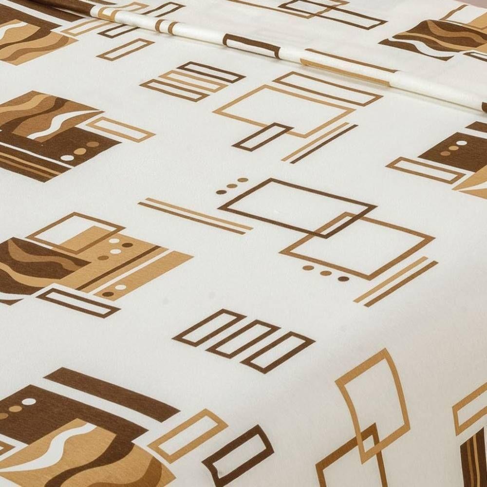 Edredom 2,40 X 2,20m + Jogo De Cama Malha Quality Queen 05 Peças 100% Algodão - Avelã - 7