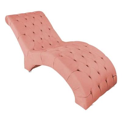 Recamier Divã Espreguiçadeira Para E Sala Cliníca Estética Antonella Suede Cor:coral