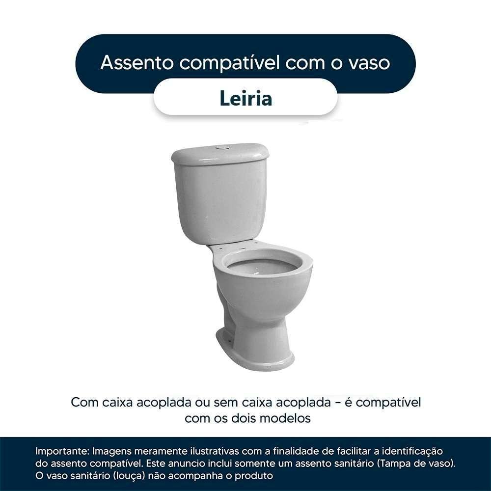 Assento Sanitario Antimicrobiano Leiria Branco Para Vaso Luzarte - 4