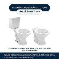 Assento Sanitario Antimicrobiano Araxá Branco Para Vaso Santa Clara - 2