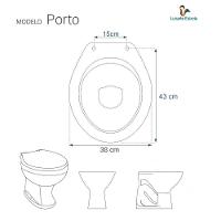 Tampa De Vaso Antimicrobiano Porto Branco Para Bacia Luzarte - 3