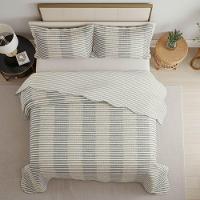 Kit Cobre Leito Colcha Magnus Queen 3 Peças Dupla Face Estampado Geométrico - Elegance - 100% Poliéster - 5