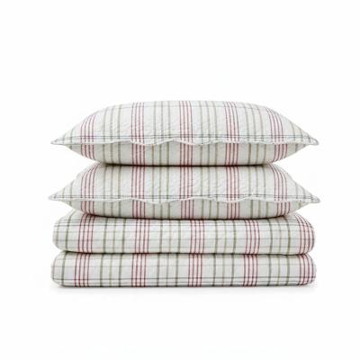 Kit Cobre Leito Colcha Magnus Solteiro 2 Peças Dupla Face Estampado Geométrico - Rose - 100% Poliéster