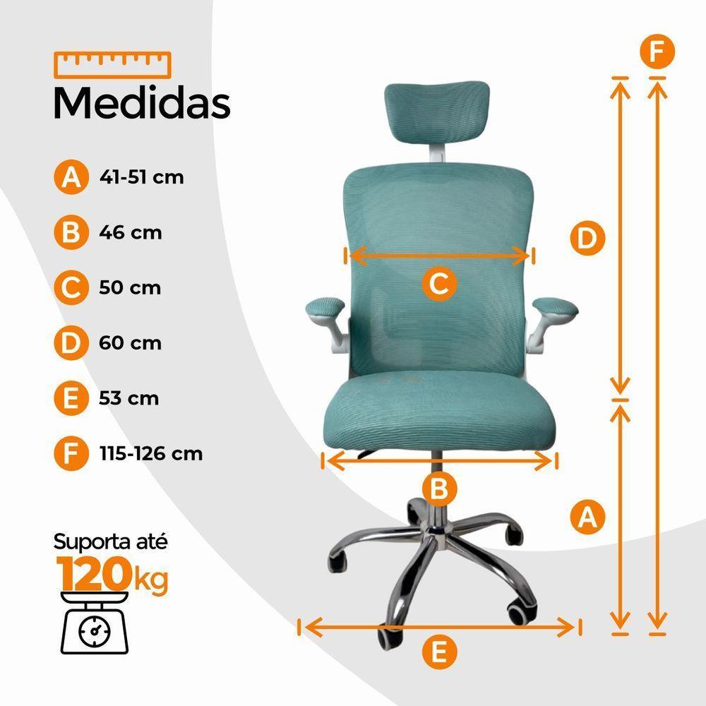 Kit Com 5 Cadeiras Cadeira De Escritório Diretor Oficial Vegas Com Apoio + Ebook Verde E Branco 5 - 5