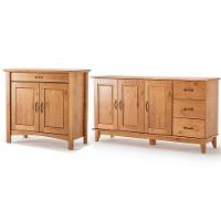 Kit Balcão 3 Portas E Buffet Aparador 100% Madeira Bellina Carvalho - 1