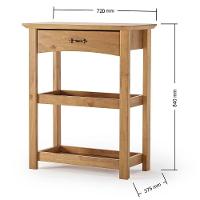 Kit Balcão Buffet 2 Portas E Aparador Para Sala 100% Madeira Solare Carvalho - 5