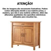 Kit Balcão Buffet 2 Portas E Aparador Para Sala 100% Madeira Solare Carvalho - 7