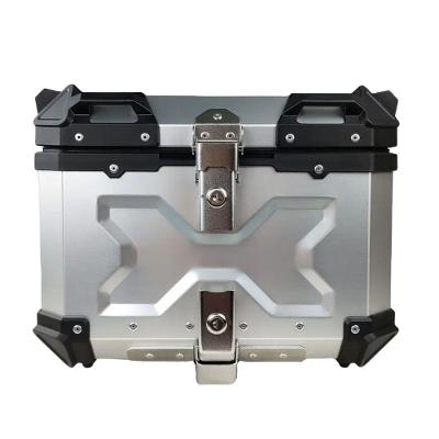 Baú Moto Traseiro 55 Litros Universal Antirroubo Aluminio Tronos