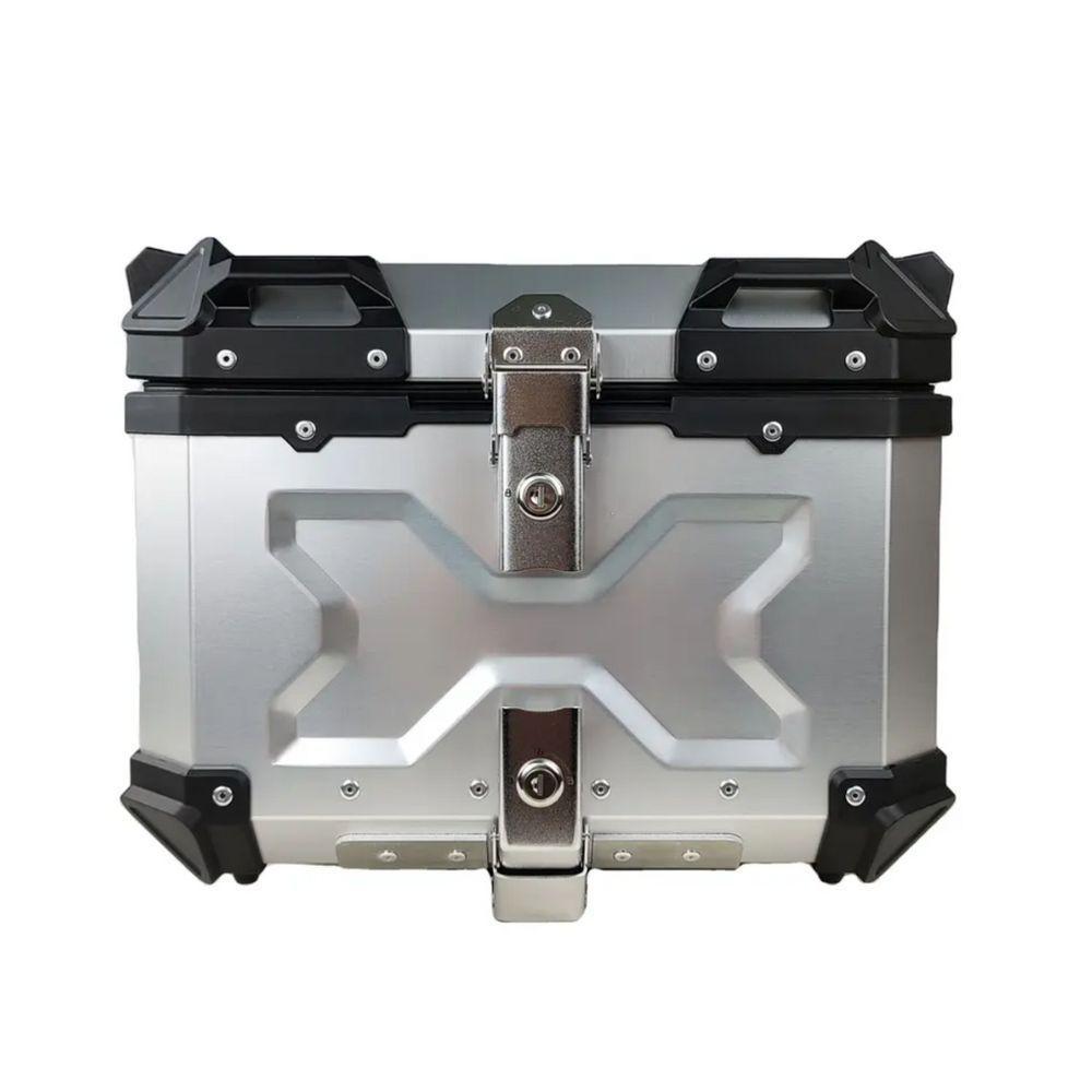 Baú Moto Traseiro 45 Litros Aluminio Base Universal Tronos - 1