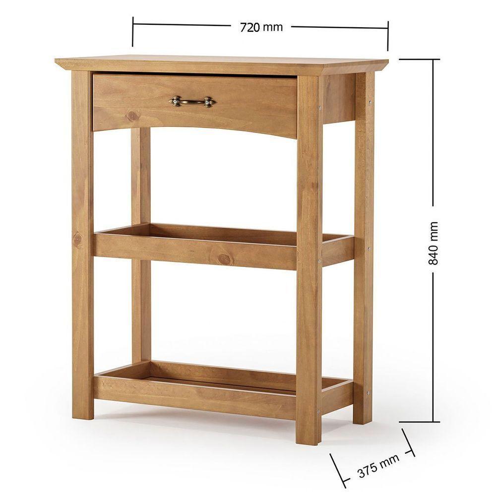 Kit Balcão Buffet 3 Portas E Aparador 100% Madeira Rústica Belaine Carvalho - 5