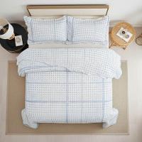 Kit Cobre Leito Colcha Magnus Queen 3 Peças Dupla Face Estampado Geométrico - Bolinhas - 100% Poliéster - 5