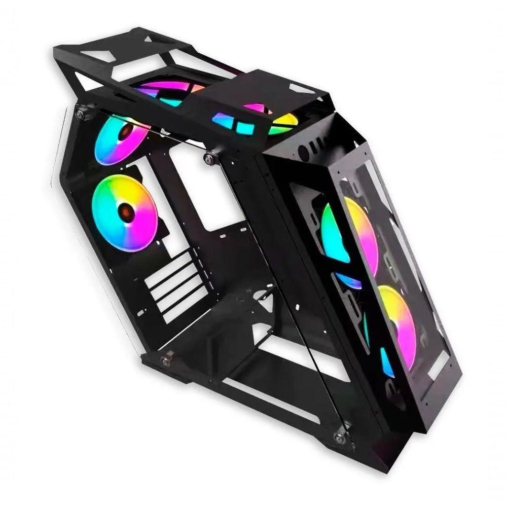 Gabinete Gamer MATX Laterais Vidro Temperado USB 3.0 Preto - 2