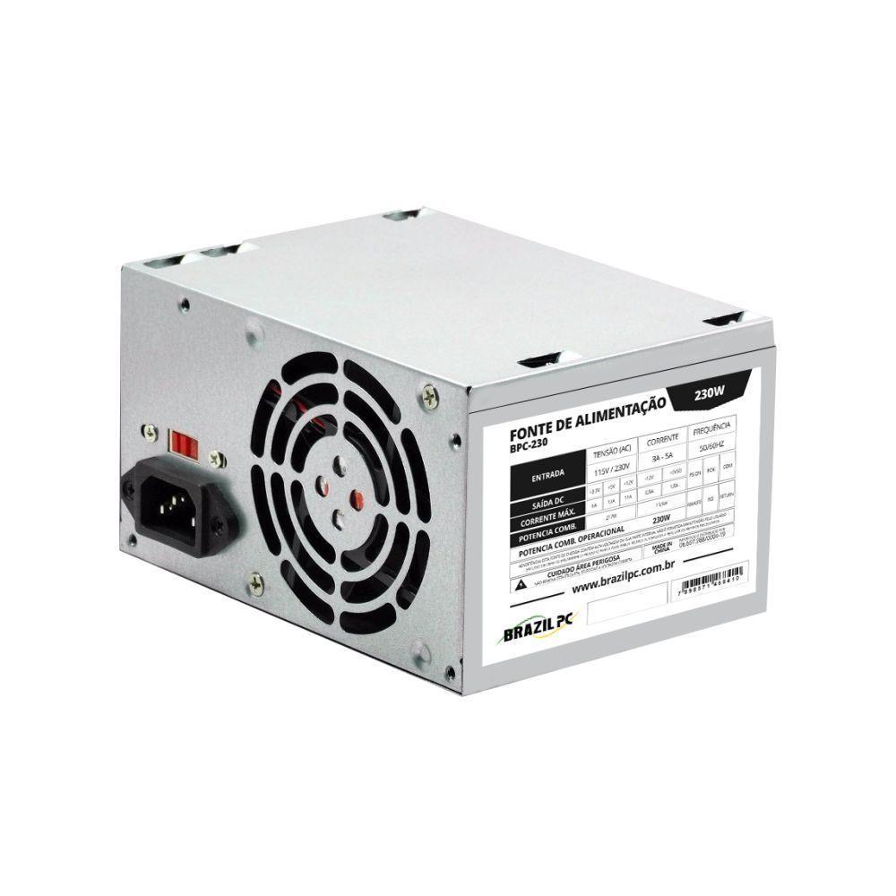 Fonte Alimentação Pc Brazil PC BPC-230 230W Prata - 1