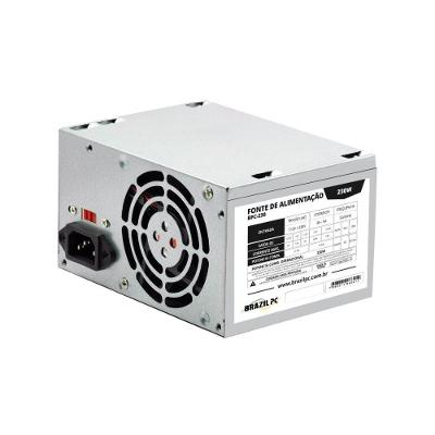 Fonte Alimentação Pc Brazil PC BPC-230 230W Prata