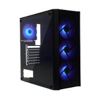 Gabinete Gamer ATX Brazil PC BPC-T02B 4 Coolers Lateral De Vidro - 1