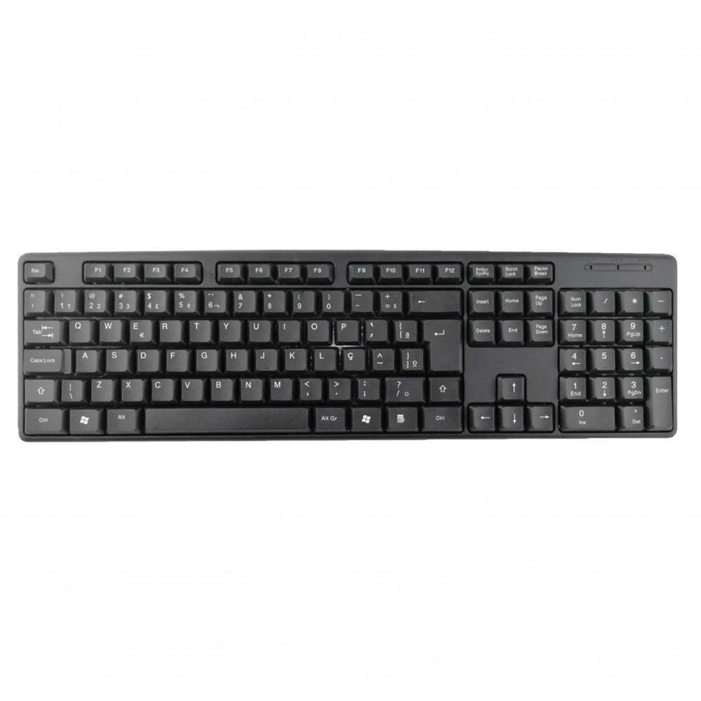 Teclado Brazil PC Qwerty Português Brasil Preto - 1