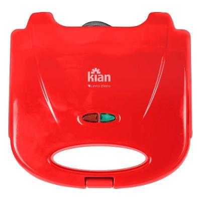 Sanduicheira Grill Kian 23261 com Tampa com Trava 750W Vermelho 220V