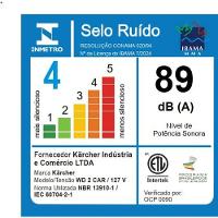 Aspirador de Pó e Líquidos WD2 Car Kärcher 1300W - Kit Completo para Carros 110V - 8