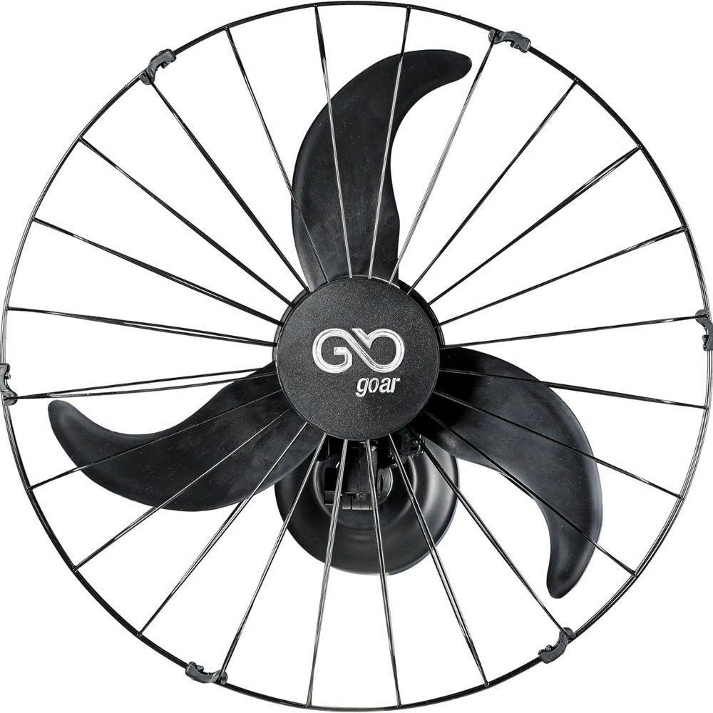 Ventilador Oscilante De Parede 60cm Goar Metal Preto 220V - 1