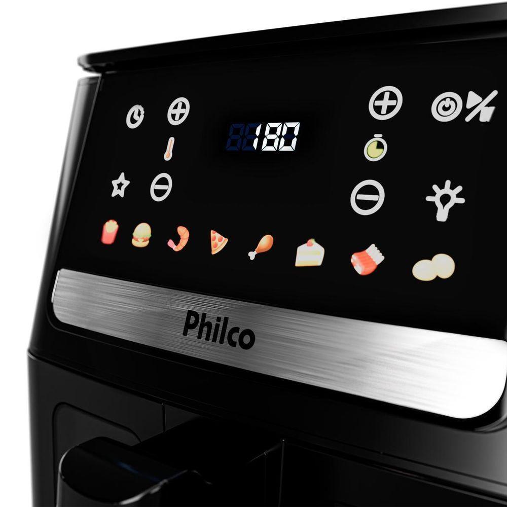 Air Fryer Philco 6,5L Visor Glass e Redstone PAF65A 220V - 6