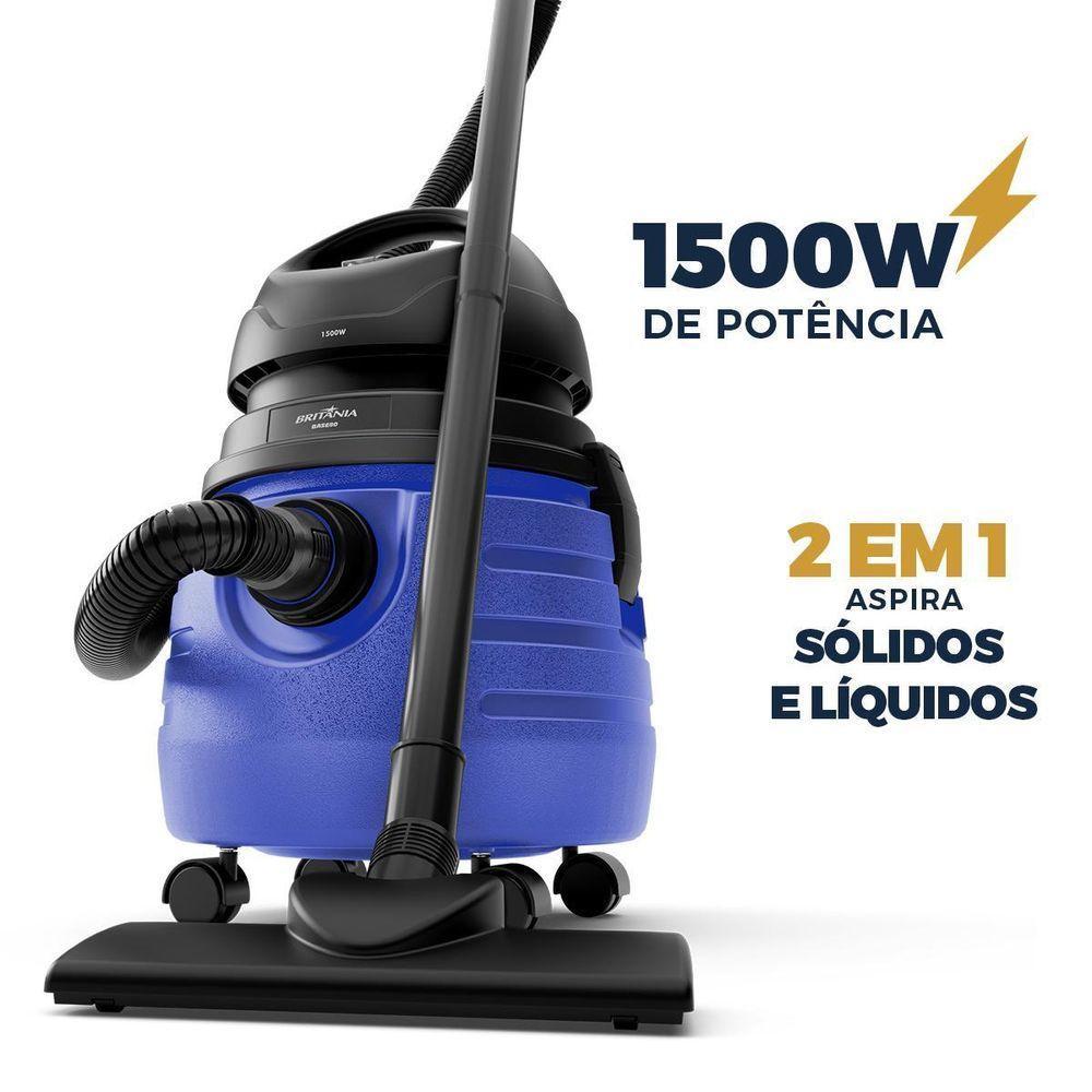 Aspirador De Pó E Água Britânia 19L Função Soprar BASE80 110V - 6