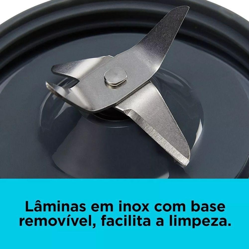 Liquidificador E Processador Pessoal Freestyle Em Inox 110V - 4