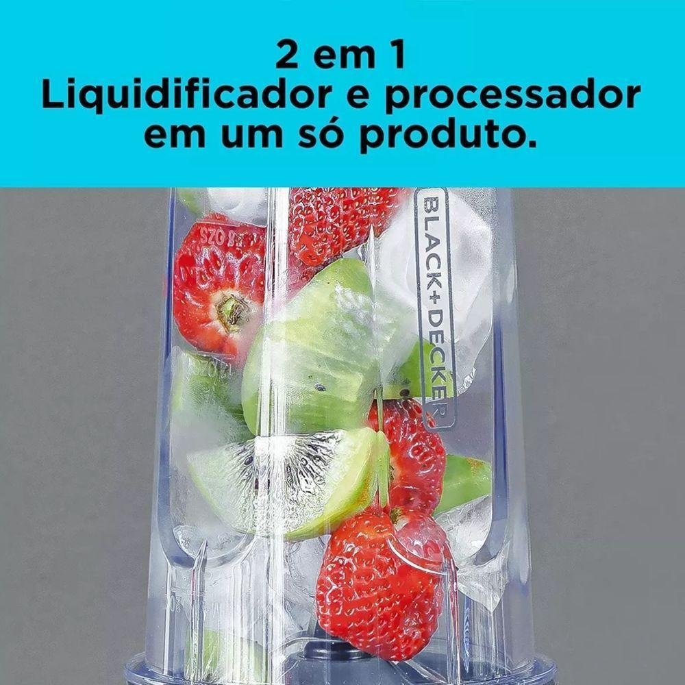 Liquidificador E Processador Pessoal Freestyle Em Inox 110V - 6