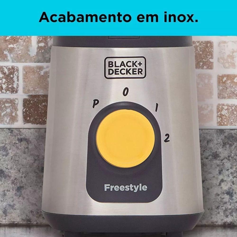 Liquidificador E Processador Pessoal Freestyle Em Inox 110V - 8