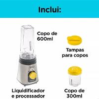 Liquidificador E Processador Pessoal Freestyle Em Inox 110V - 7