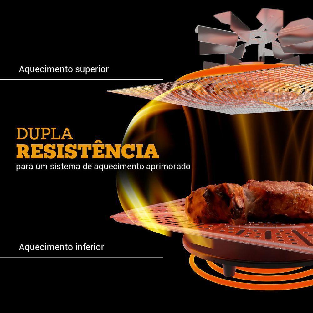 Air Fryer Oven Philco 15L Dupla Resistência 1800W PAF15B - 220V - 6