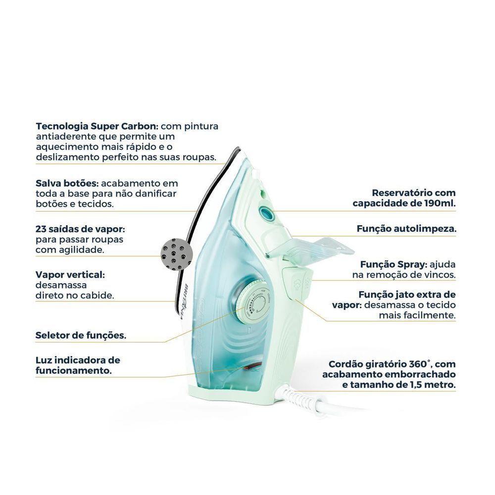 Ferro de Passar a Vapor Super Carbon Britânia BFV08 220V - 9