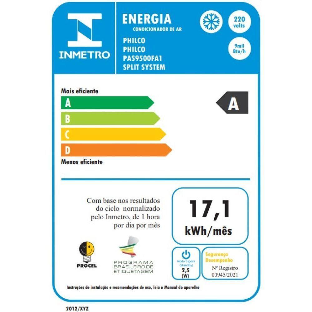 Ar Condicionado Philco 9.000 BTUs PAS9500FA1 Frio 220V - 6