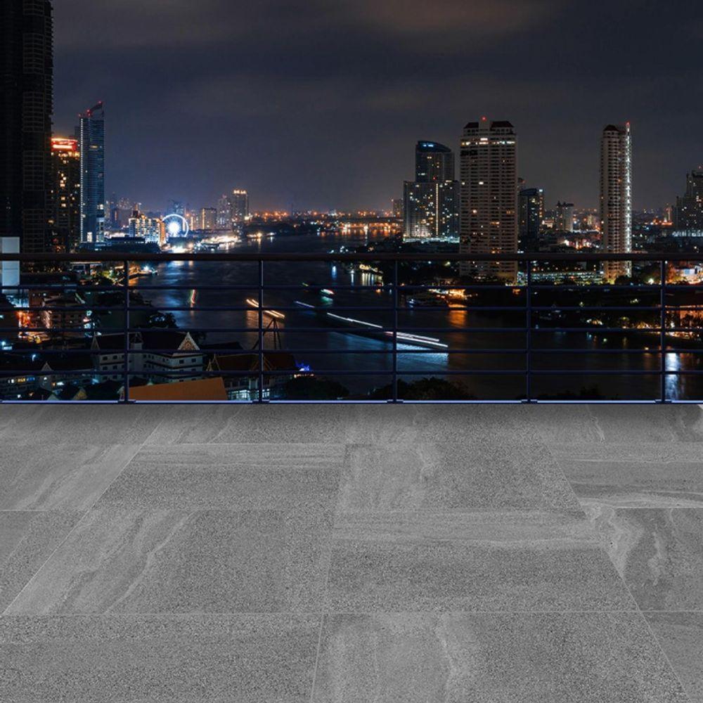 Porcelanato Savane Basalto Grigio Externo 72x72 - 2