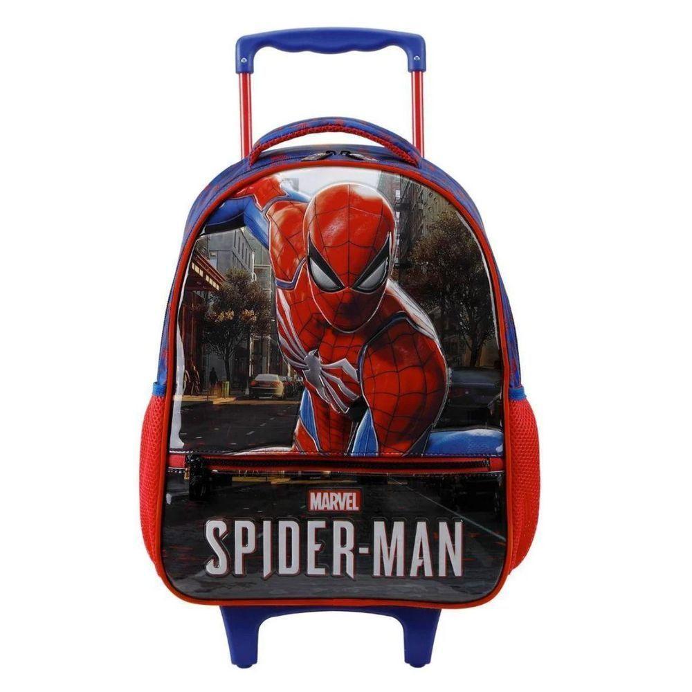 Mochila Homem Aranha Escolar Com Rodinhas - Spider Man - Xeryus Vermelho - 1