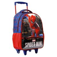 Mochila Homem Aranha Escolar Com Rodinhas - Spider Man - Xeryus Vermelho - 4