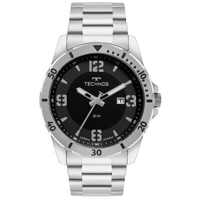 Relógio Technos Masculino Militar Prata - 2115myn/1p