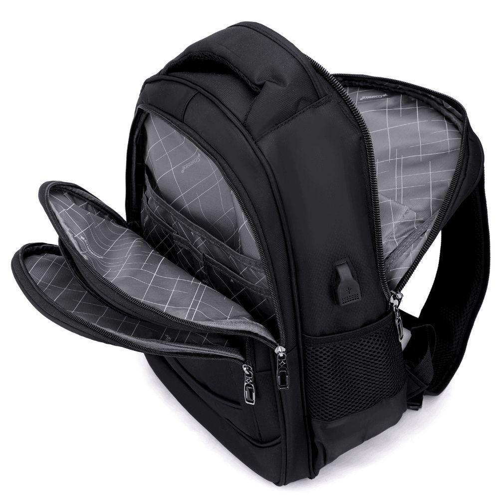 Mochila Masculina Executiva Reforçada Para Trabalho, Viagem E Notebook 17`` Impermeável Usb - Mse - Cruzeiro Mse 8 - 3